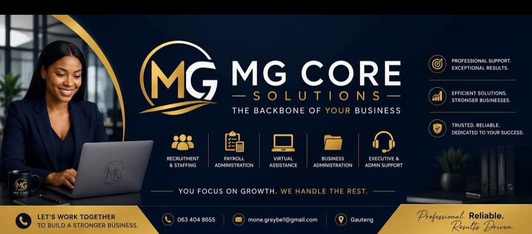 MG Core Solutions company overview banner